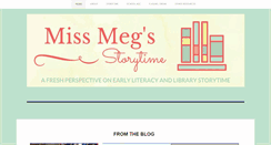 Desktop Screenshot of missmegsstorytime.com